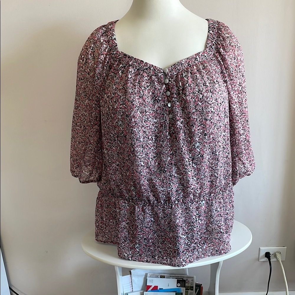 Floral Pink Women's Top